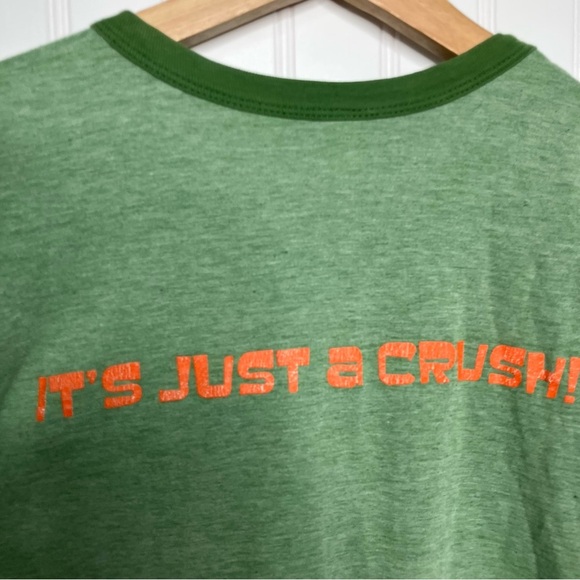 Vintage Crush Soda Tee Women Green Orange Y2K Millennial Fashion - Picture 4 of 5